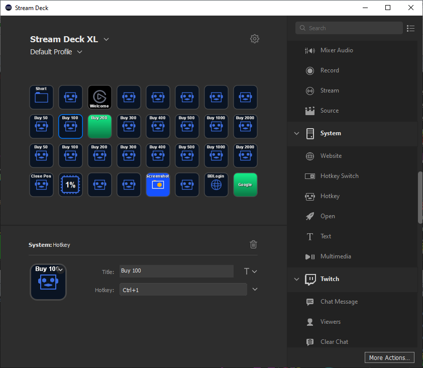 hotkeys tradestation