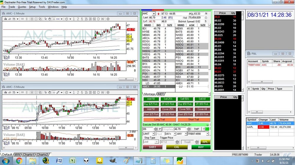 DAS - Dynamically Calculate Shares on %Risk or $Risk - Hot Key ...